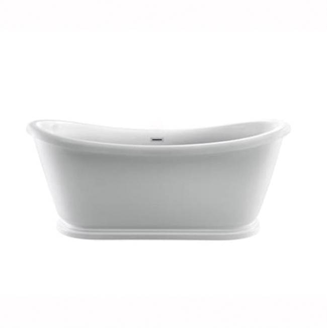 Barclay Moira 63'' Ac Freestanding Tub White,W/Internal Drain-Of Mb