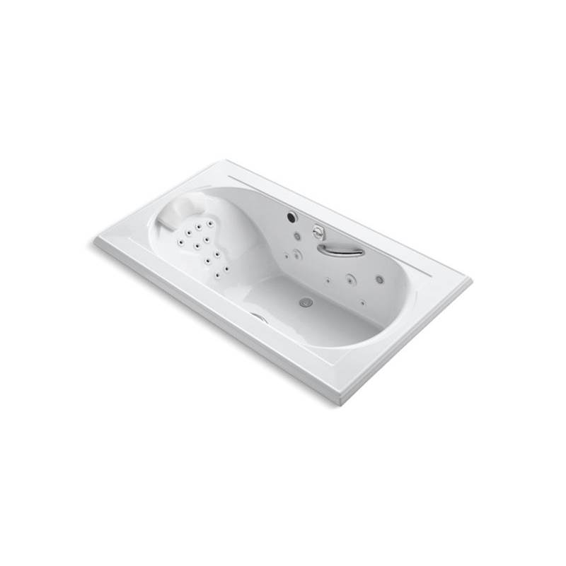 Kohler Memoirs® 72'' x 42'' drop-in Effervescence whirlpool bath with spa/massage package