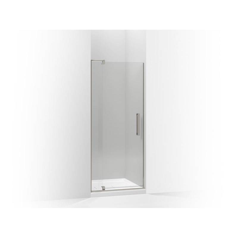 Kohler Revel® Pivot shower door, 70'' H x 27-5/16 - 31-1/8'' W, with 1/4'' thick Crystal Clear glass