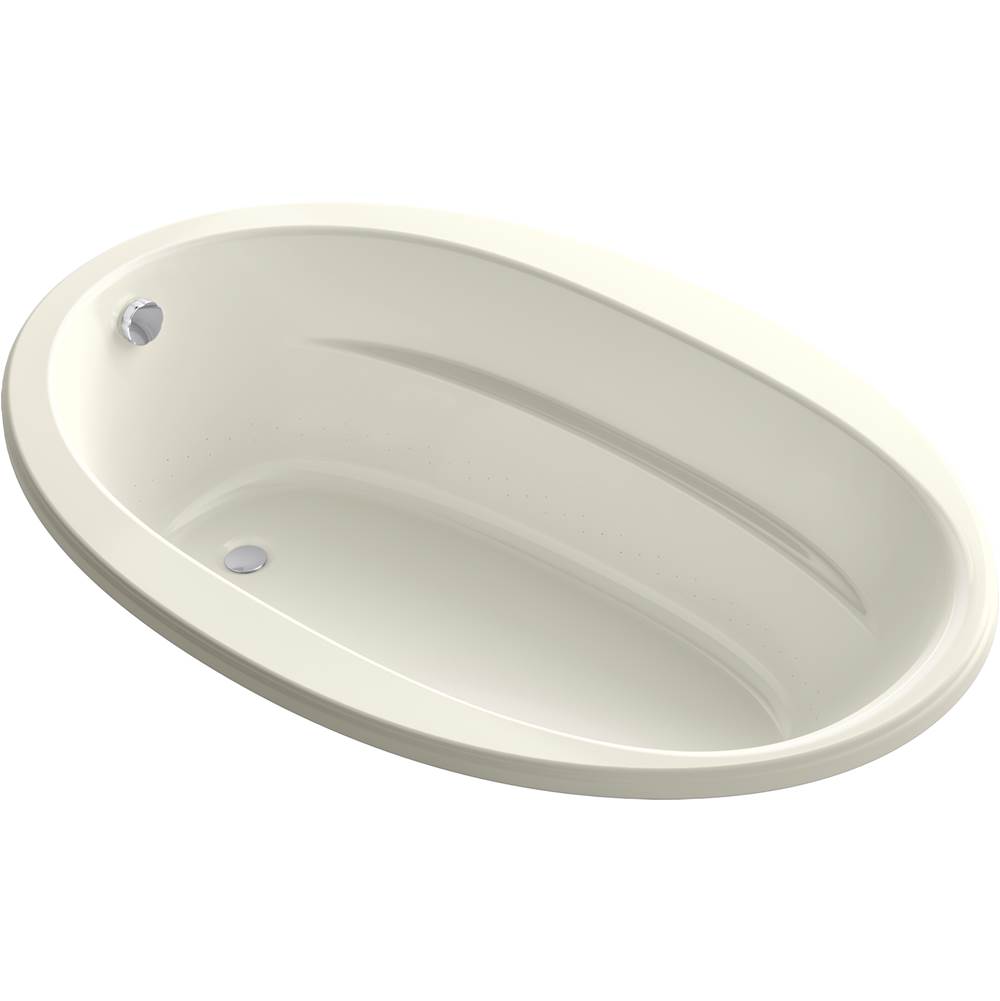 Kohler Sunward® 66'' x 42'' Heated BubbleMassage™ air bath with end drain