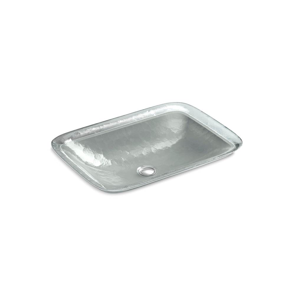 Kohler Inia® Wading Pool® Glass vessel bathroom sink in Opaque Stone