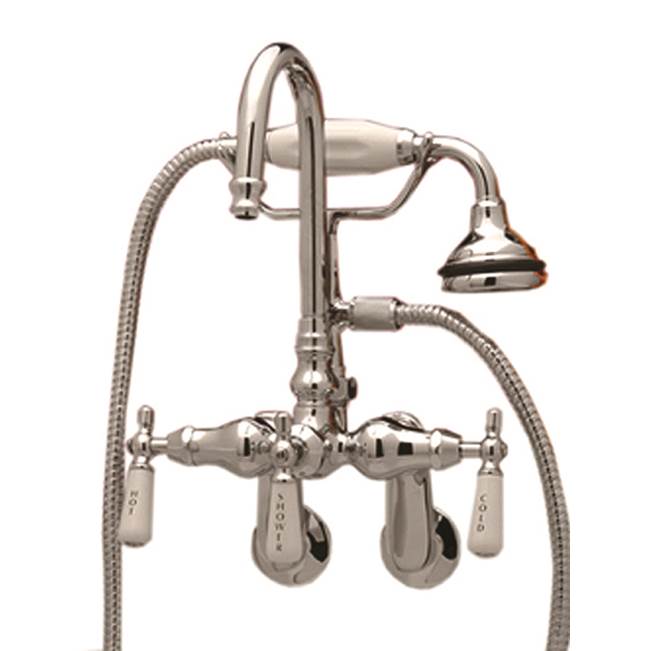 Maidstone Tub Wall Mount English Telephone Faucet - Gooseneck Spout