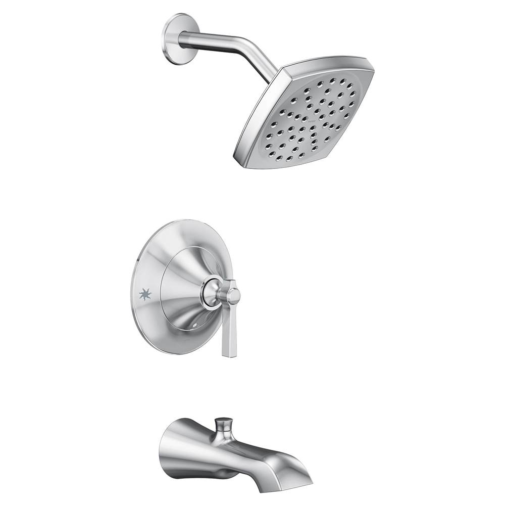 Moen Flara Posi-Temp Eco-Performance 1-Handle Tub and Shower Faucet Trim Kit in Chrome (Valve Sold Separately)
