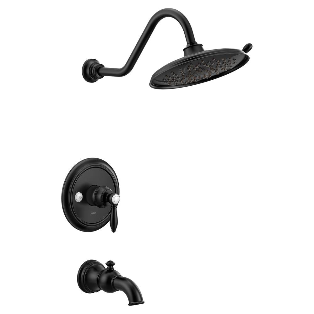 Moen Weymouth M-CORE 3-Series 1-Handle Eco-Performance Tub and Shower Trim Kit in Matte Black (Valve Sold Separately)