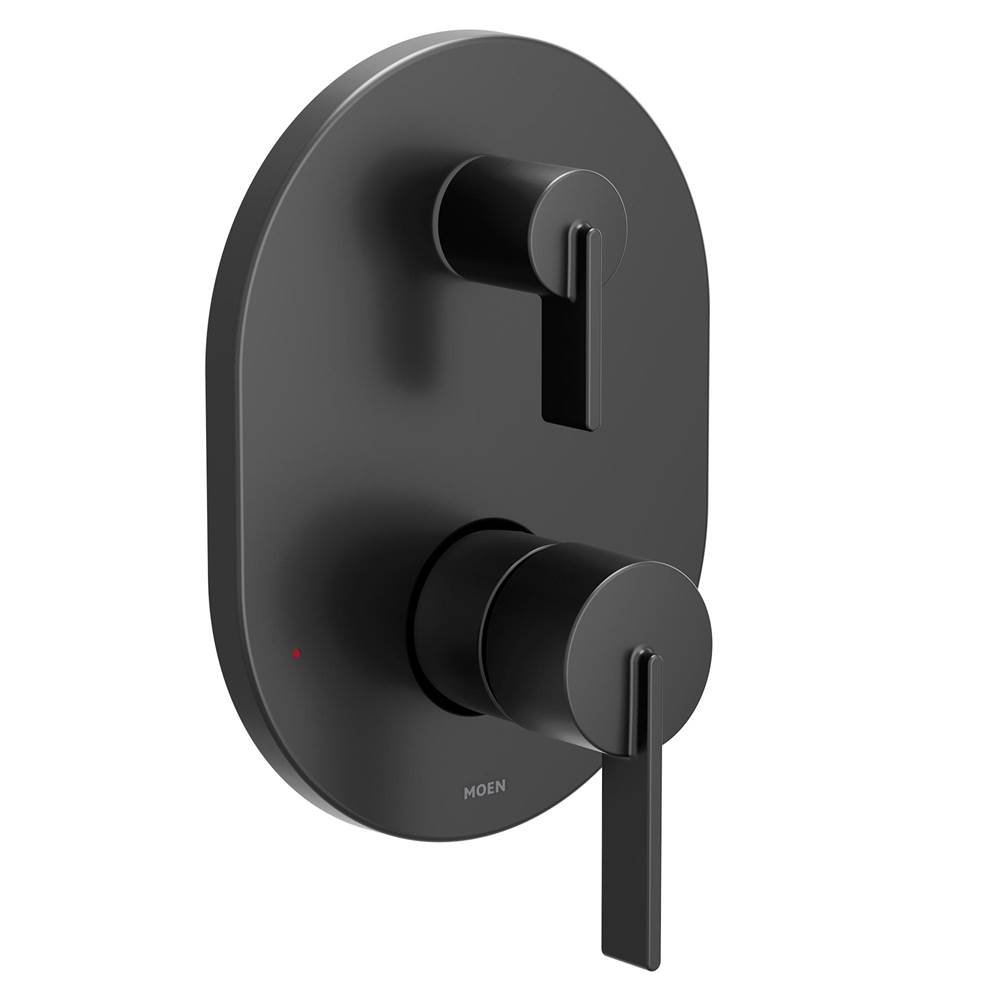 Moen Cia M-CORE 3-Series 2-Handle Shower Trim with Integrated Transfer Valve in Matte Black (Valve Sold Separately)