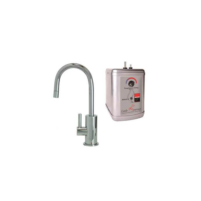 Mountain Plumbing Hot Water Faucet with Contemporary Round Body & Handle & Little Little Gourmet® Premium Hot Water Tank