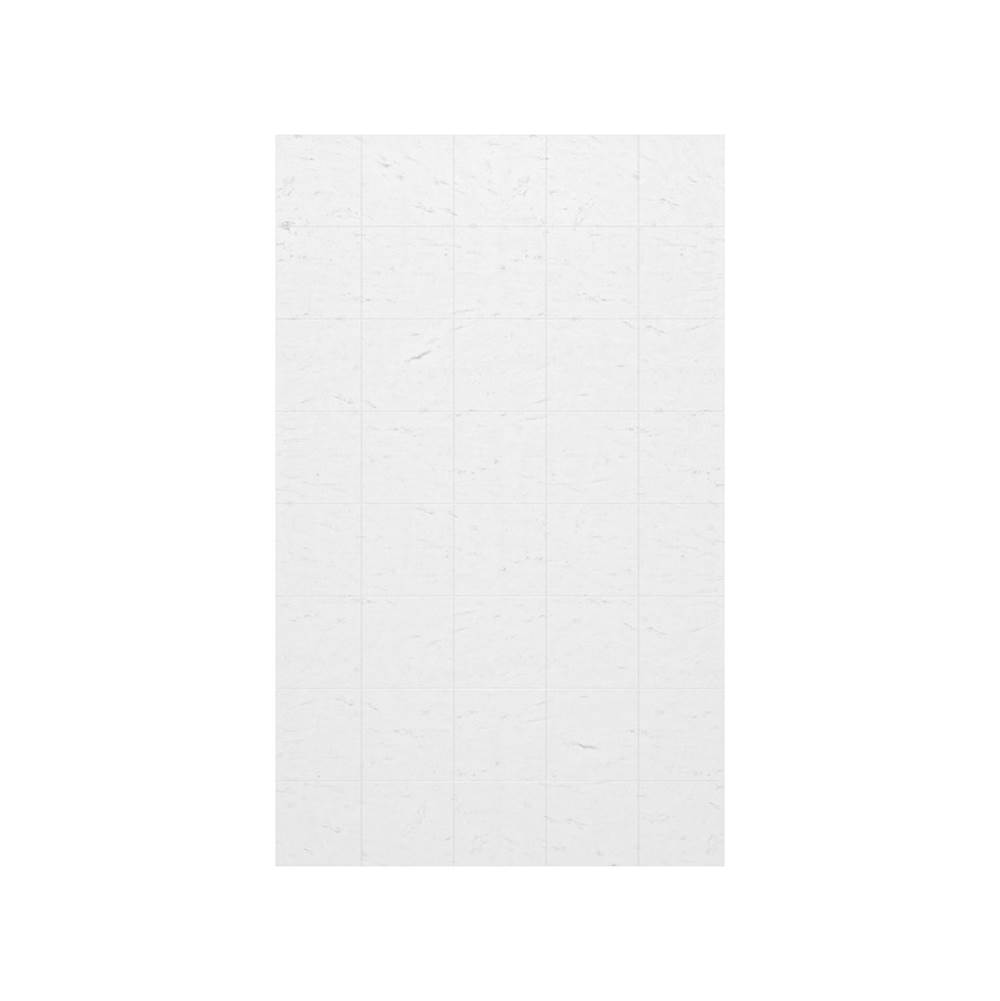 Swan SSSQ-6296-1 62 x 96 Swanstone® Square Tile Glue up Bath Single Wall Panel in Carrara