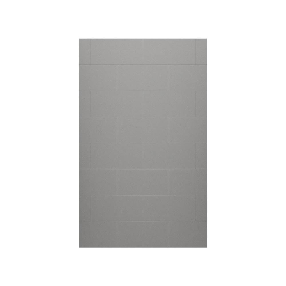 Swan TSMK-7262-1 62 x 72 Swanstone® Traditional Subway Tile Glue up Bathtub and Shower Single Wall Panel in Ash Gray