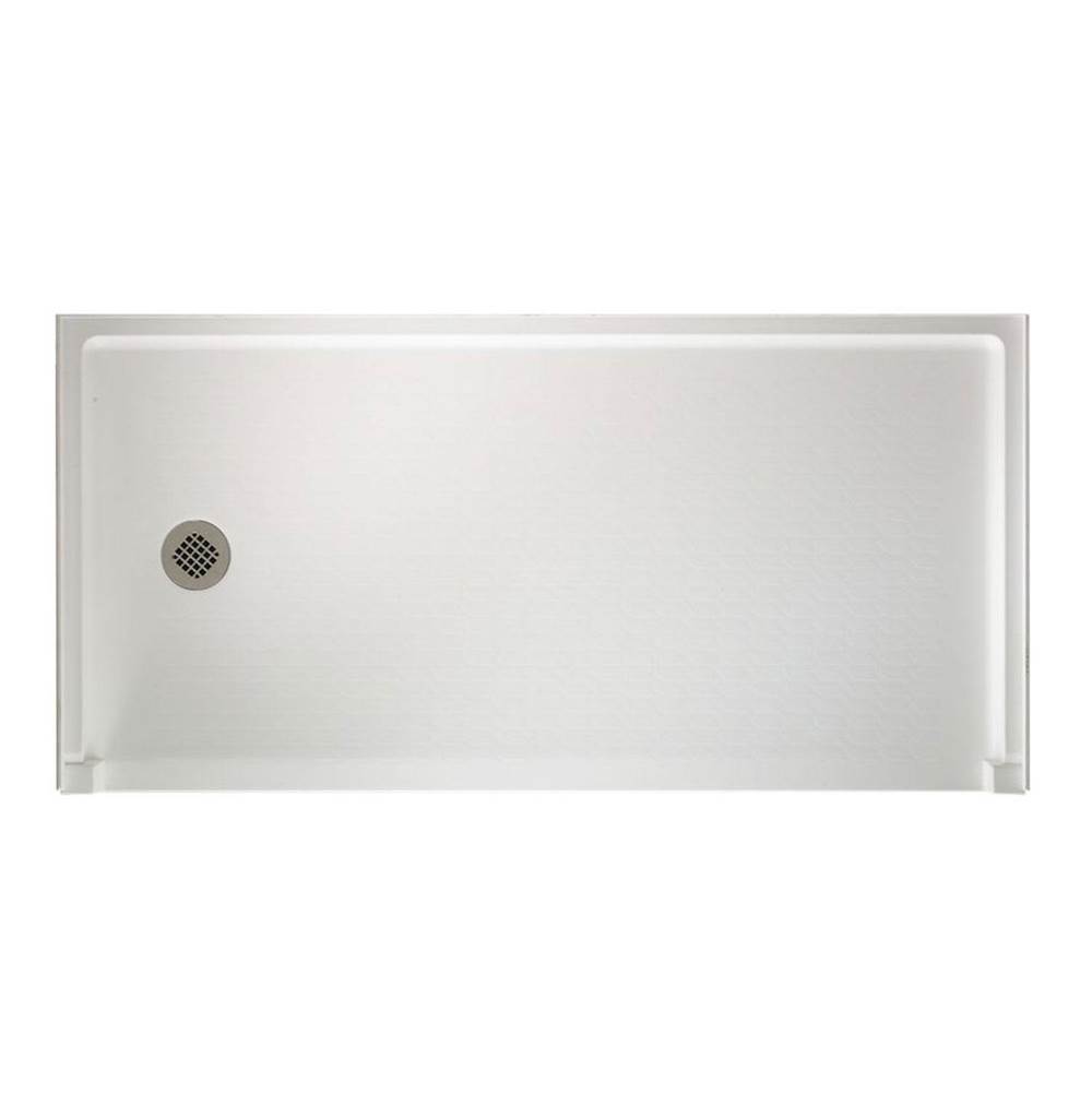 Swan SBF-3060 30 x 60 Swanstone Alcove Shower Pan with Right Hand Drain in Bisque